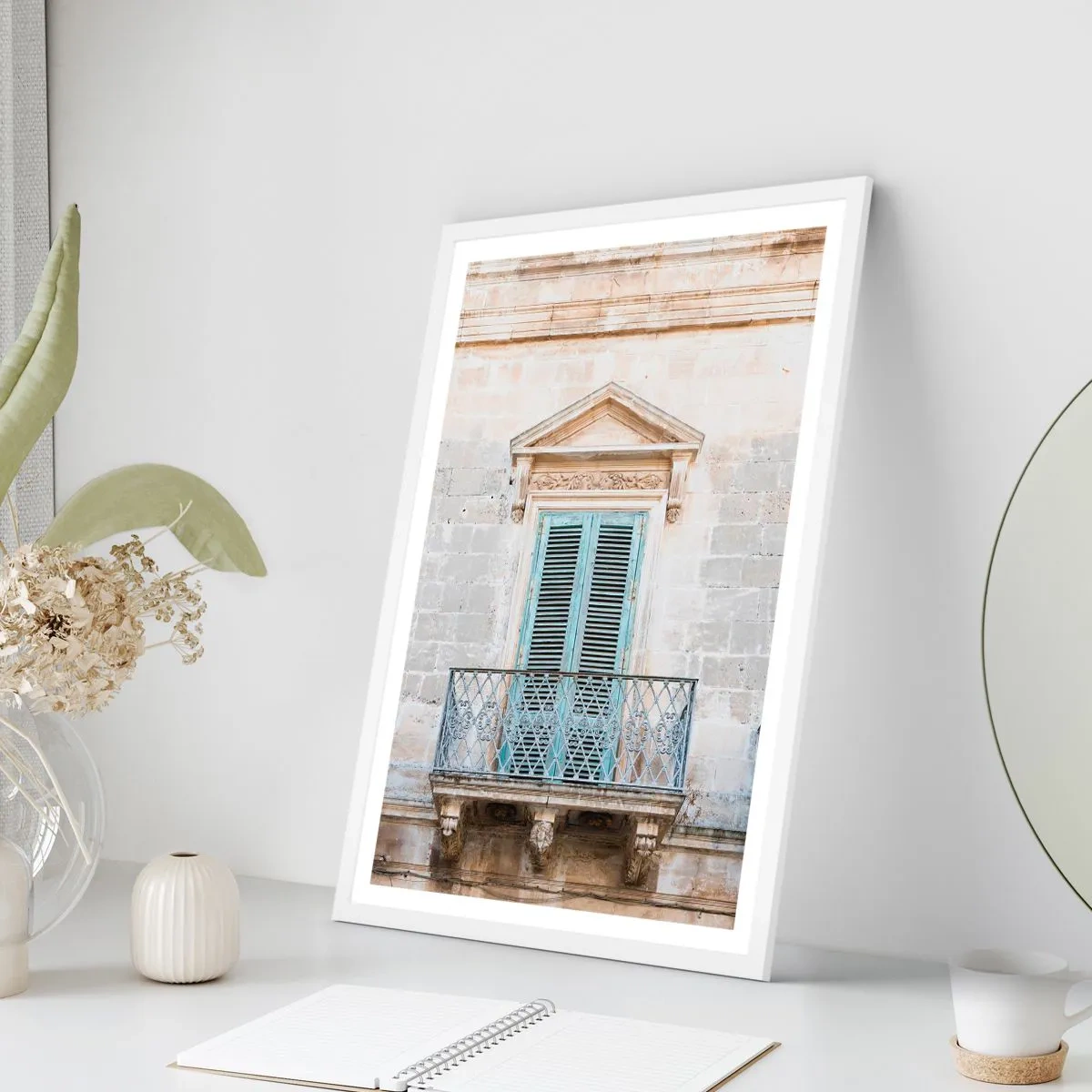 Poszter fekete keretben - Olaszország egyedülálló varázsa - 70x100 cm