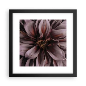 Poszter fehér keretben - Virágos szív - 30x30 cm