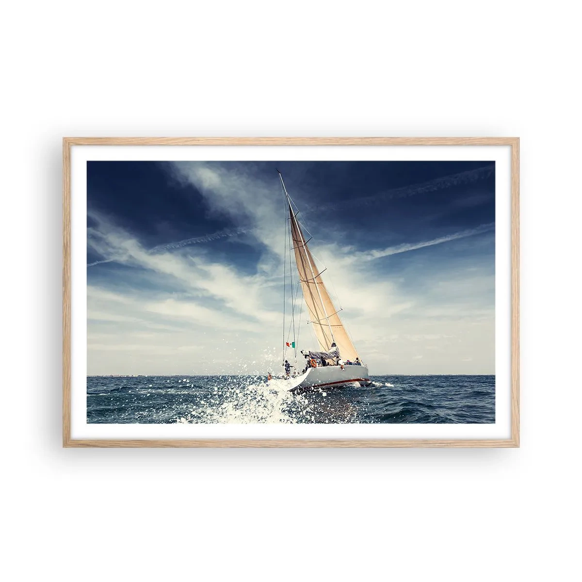 Poszter világos tölgy keretben - Nem érnek utol! - 91x61 cm