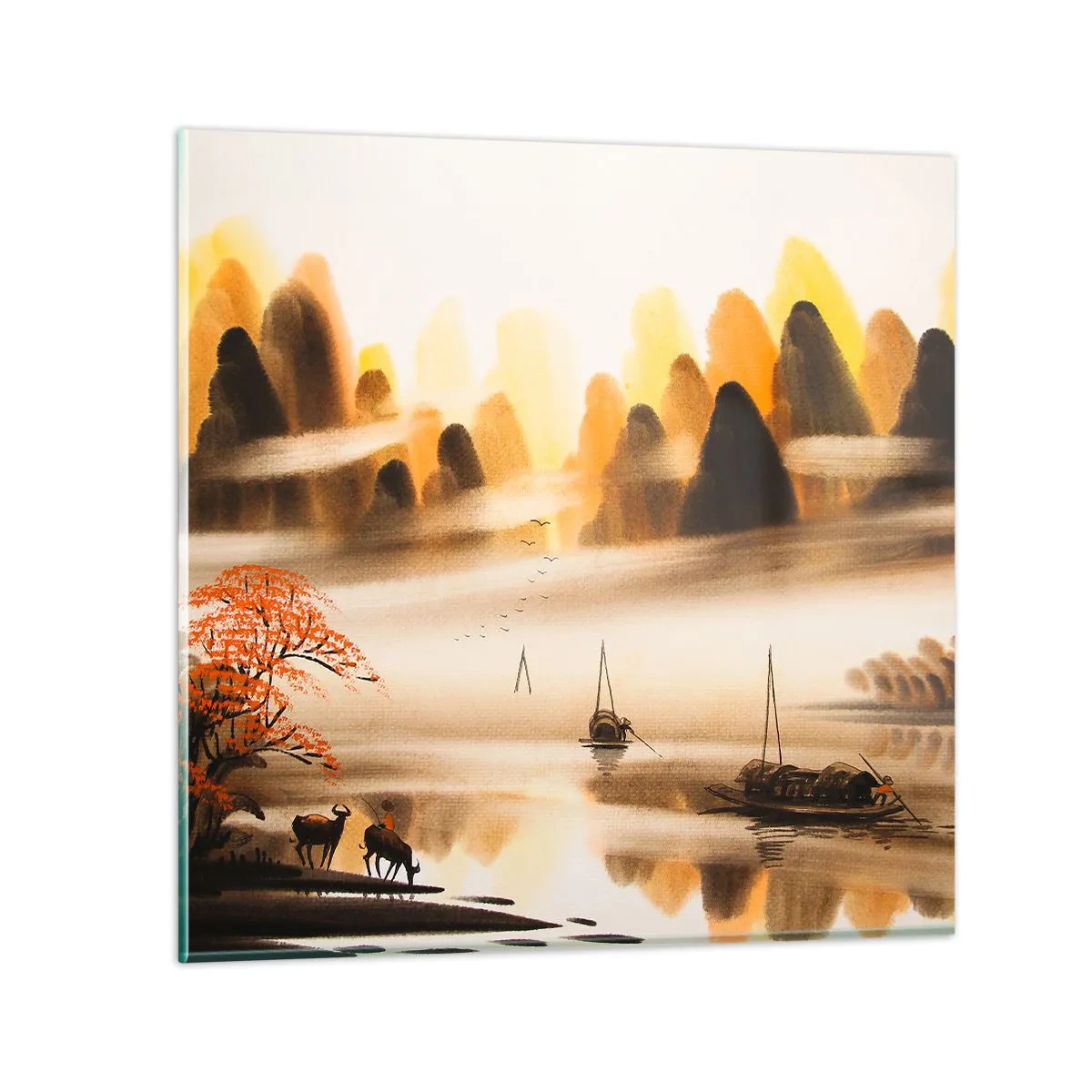 Üveg kép - Távolabb, mint a Távol-Kelet - 50x50 cm