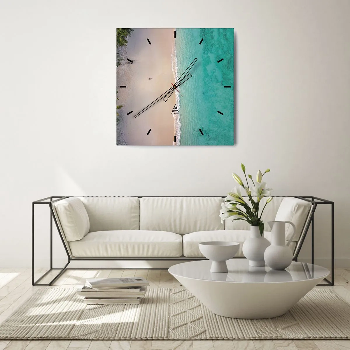 Falióra, Óra - Paradicsomi tengerpart - 40x40 cm