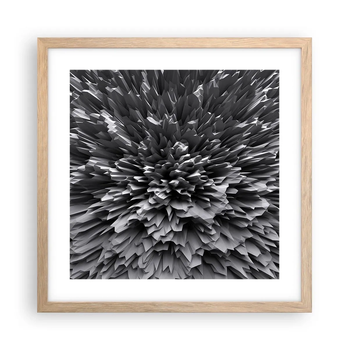 Poszter világos tölgy keretben - Ennél élesebb már nem lehet. - 40x40 cm