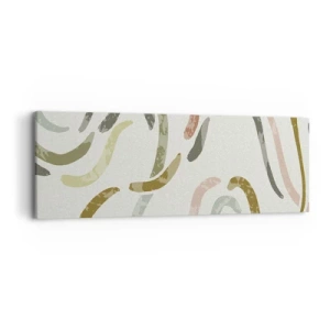 Vászonkép - Az absztrakció vidám tánca - 90x30 cm