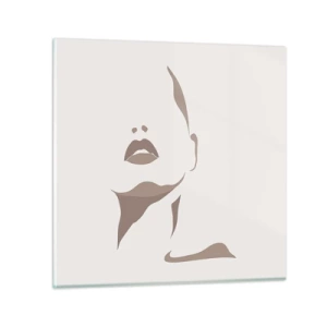 Üveg kép -  Fényből és árnyékból létrehozott - 50x50 cm