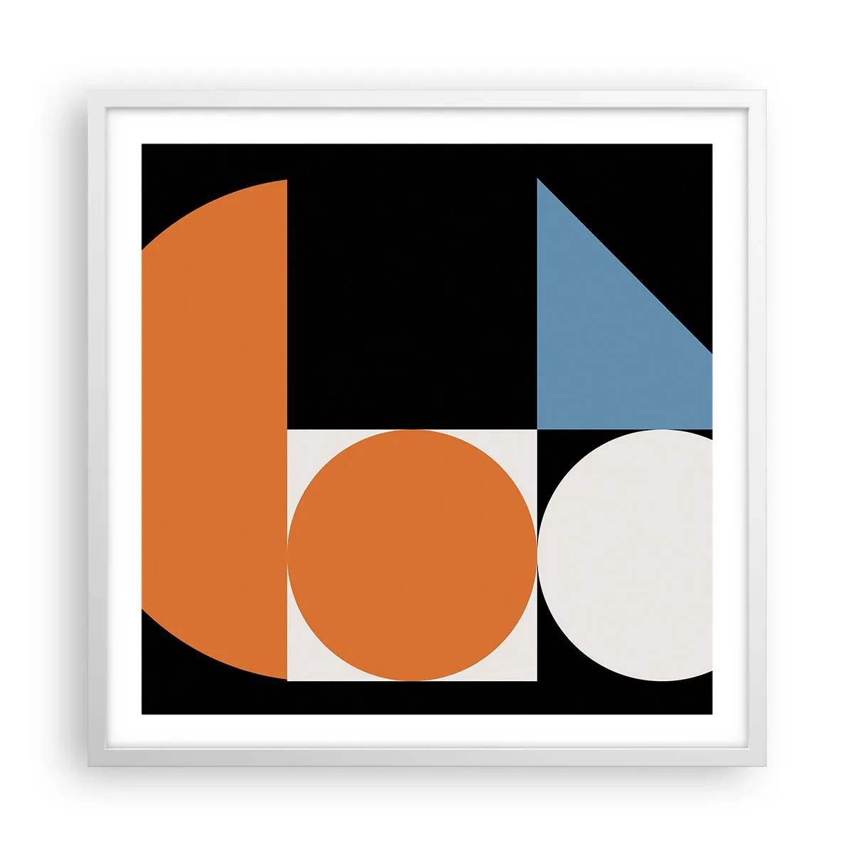 Poszter fekete keretben - Képletes rendszer - 60x60 cm