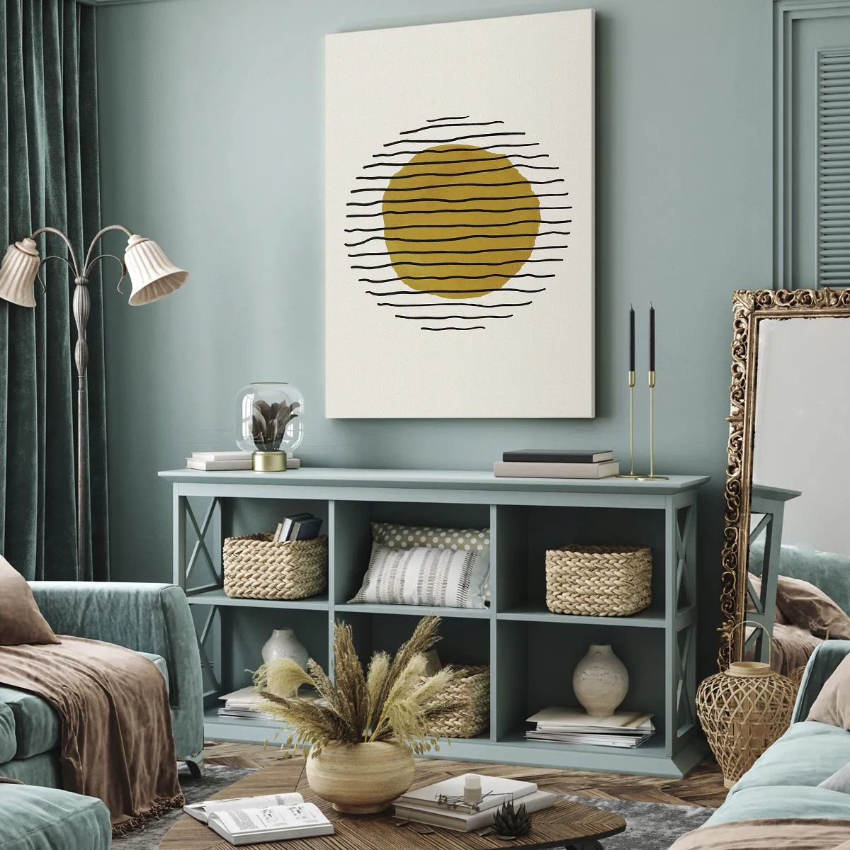 Vászonkép - A hőtől remegő absztrakció - 70x100 cm