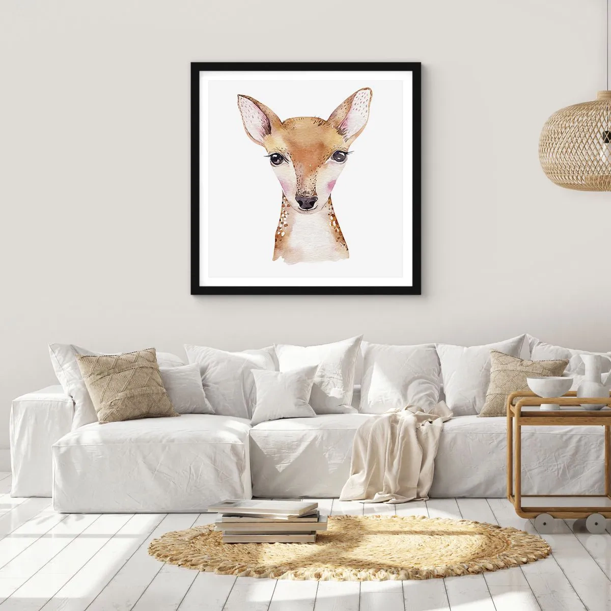 Poszter fehér keretben - Az ártatlanság természete - 60x60 cm