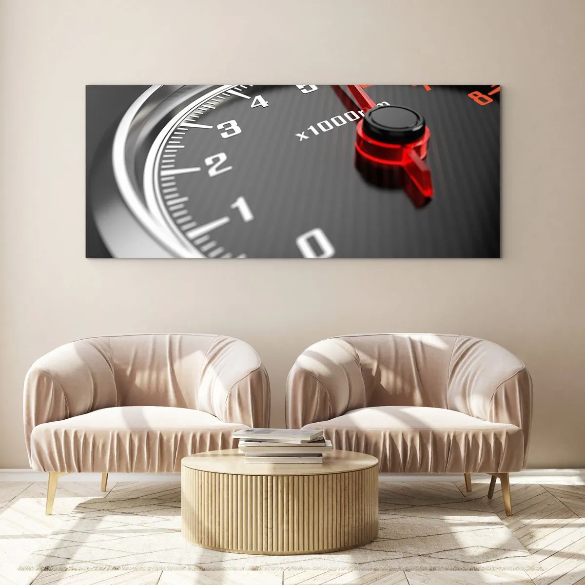 Üveg kép - Padlógáz - 120x50 cm