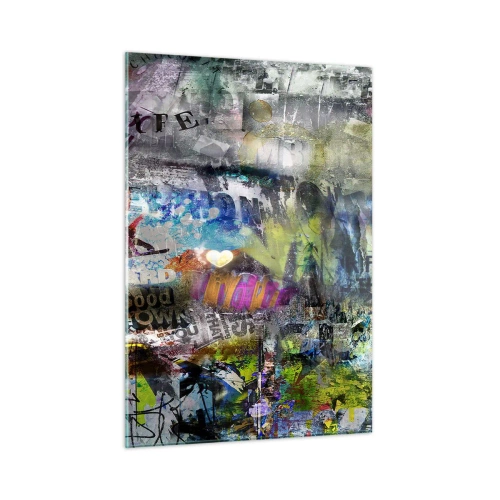 Üveg kép - Emlékek kollázsa - 50x70 cm