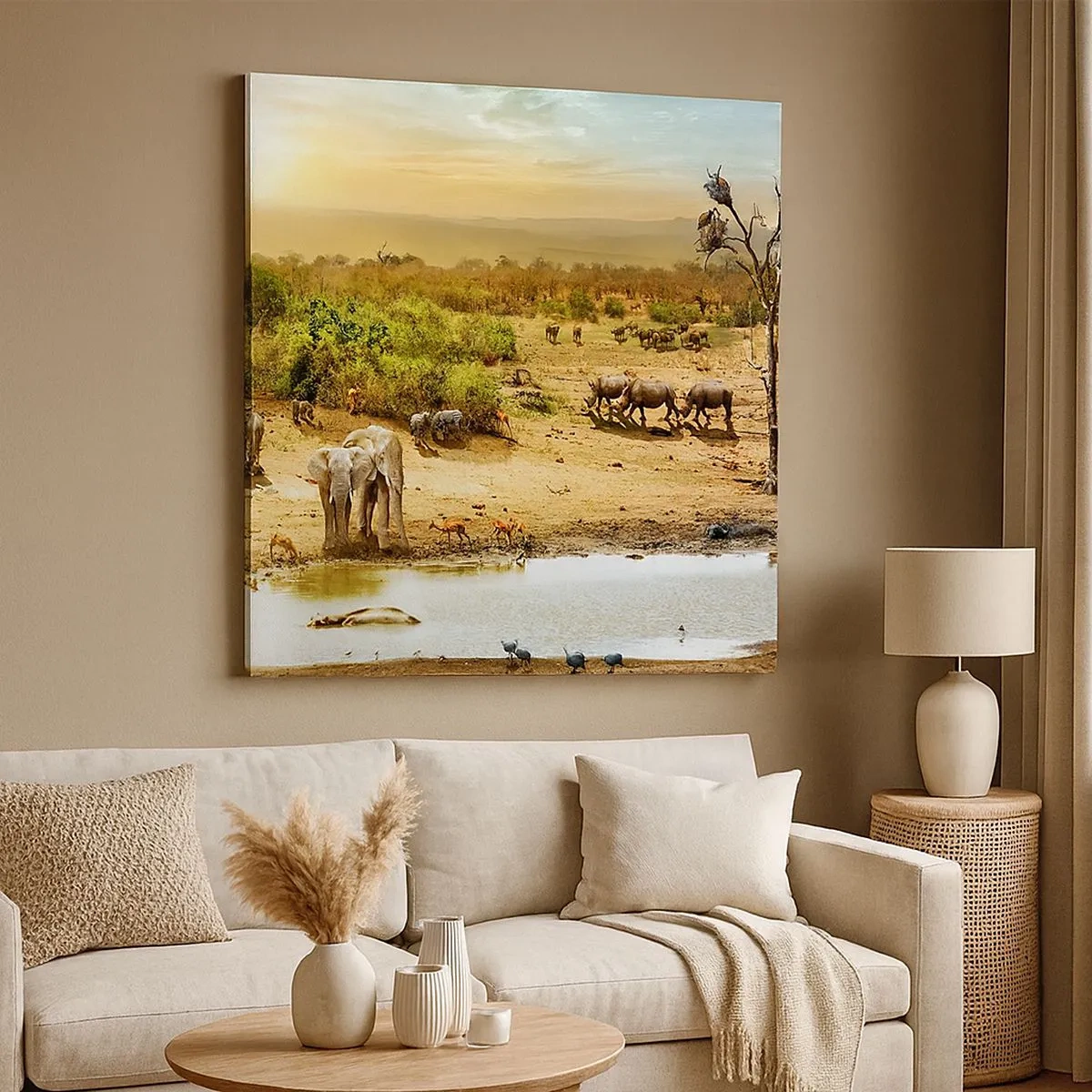 Vászonkép - „Z Edenu zaś wypływała rzeka…" - 30x30 cm