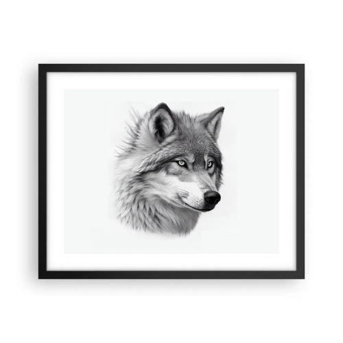 Poszter fehér keretben - Alfa - kétségtelenül - 50x40 cm