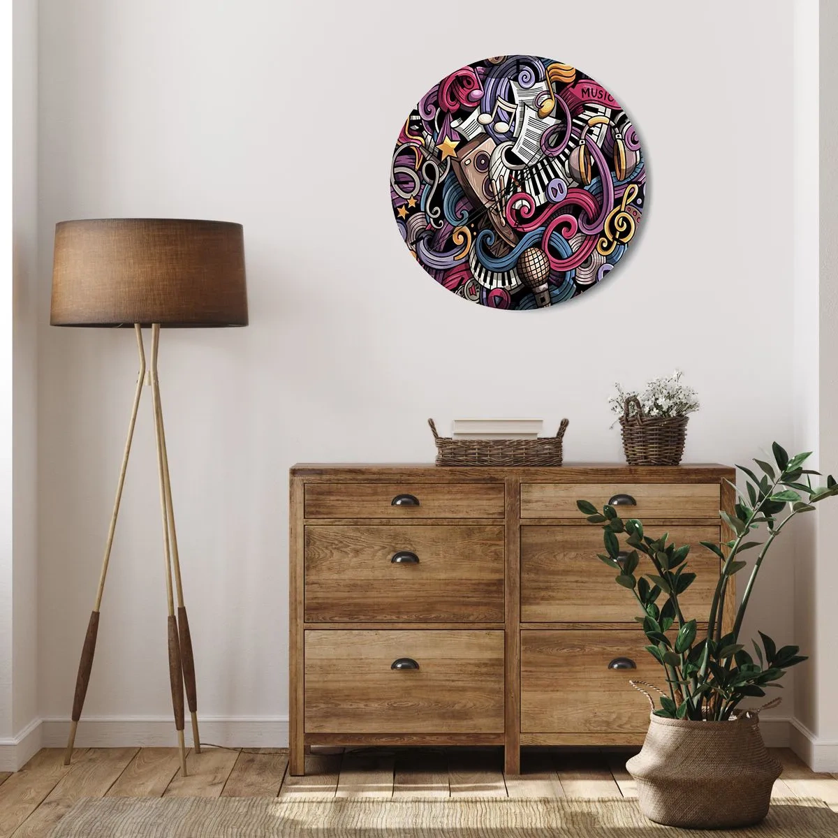 Falióra, Óra - Bonyolult dallam - 40x40 cm