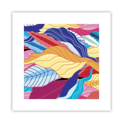 Poszter - Színes rendetlenség - 30x30 cm