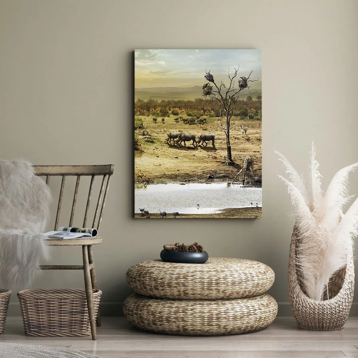 Vászonkép - „Z Edenu zaś wypływała rzeka…" - 50x70 cm