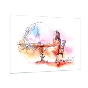 Üveg kép - Párizsi sikk - 100x70 cm