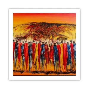 Poszter - Oda, oda, oda oda mennek - 60x60 cm