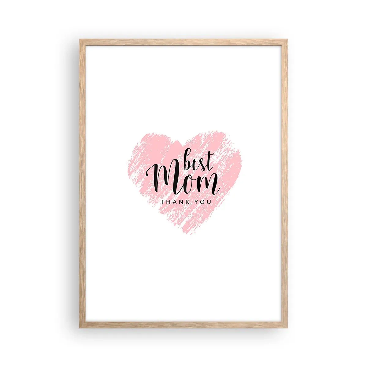 Poszter világos tölgy keretben - Mindig a megfelelő pillanat - 50x70 cm