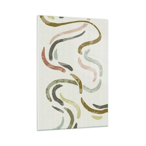 Üveg kép - Az absztrakció vidám tánca - 70x100 cm