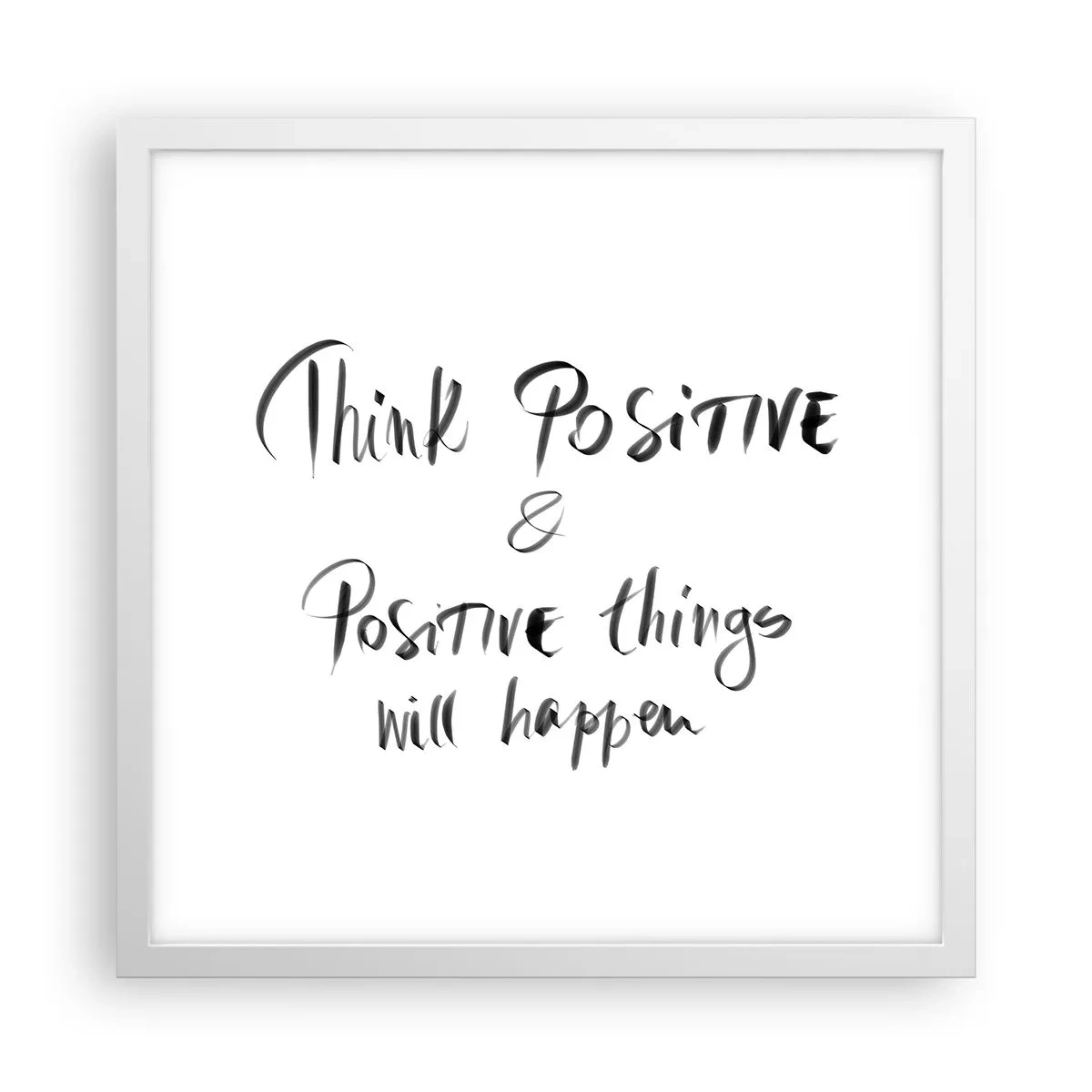 Poszter fekete keretben - Hogyan élj? - 40x40 cm