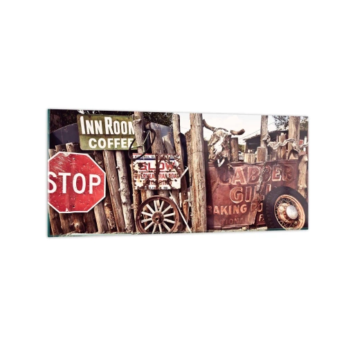 Üveg kép - És megállt az idő - 120x50 cm