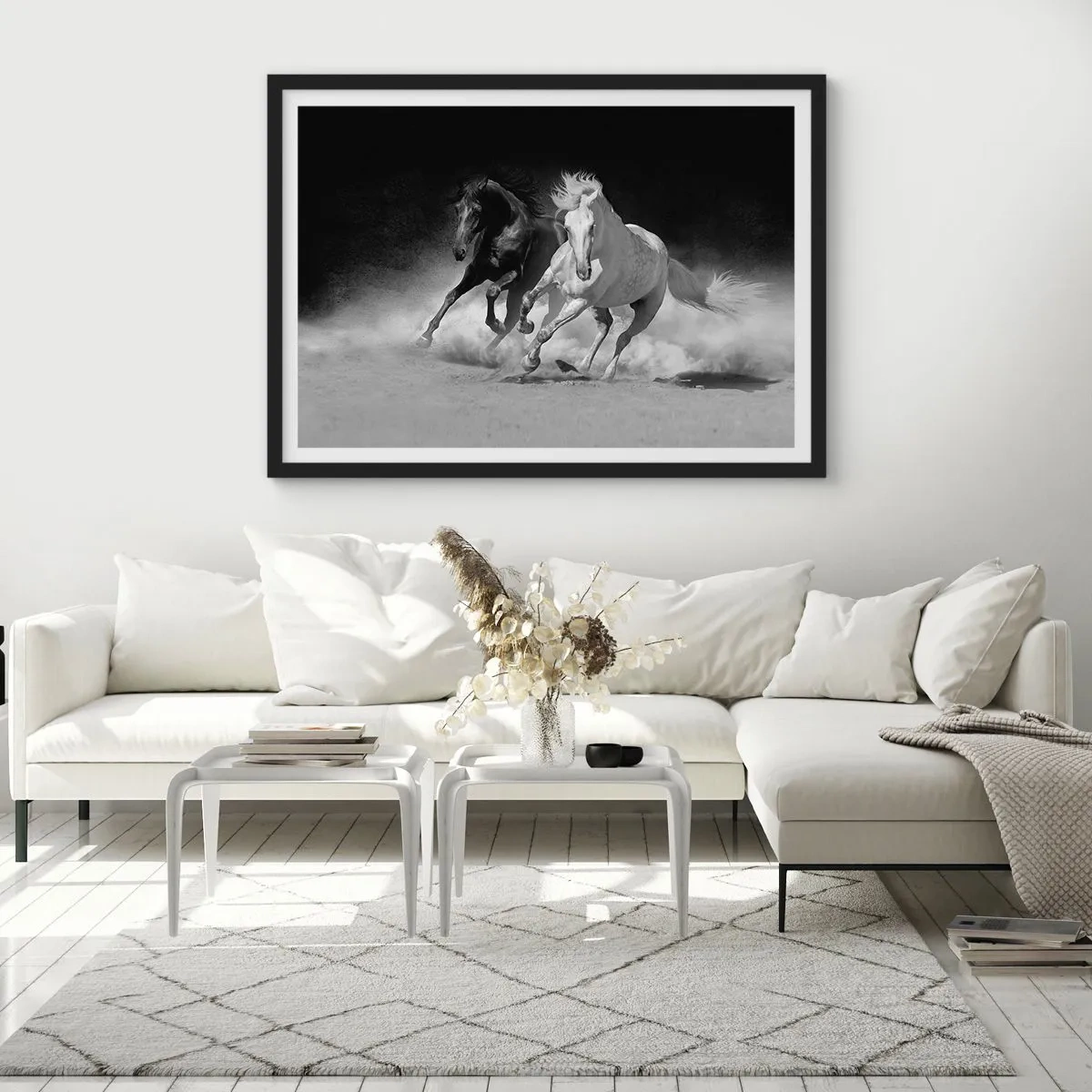 Poszter fehér keretben - A szabadság vágtája - 70x50 cm