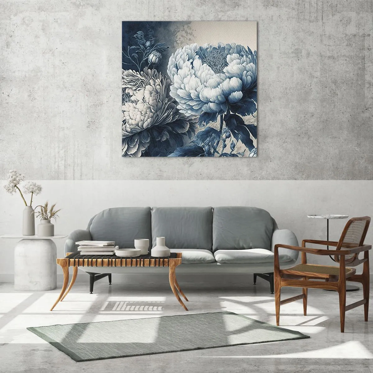 Üveg kép - Egy jól összeillő pár - 60x60 cm