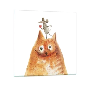 Üveg kép - A szerelem paradoxonjai - 30x30 cm