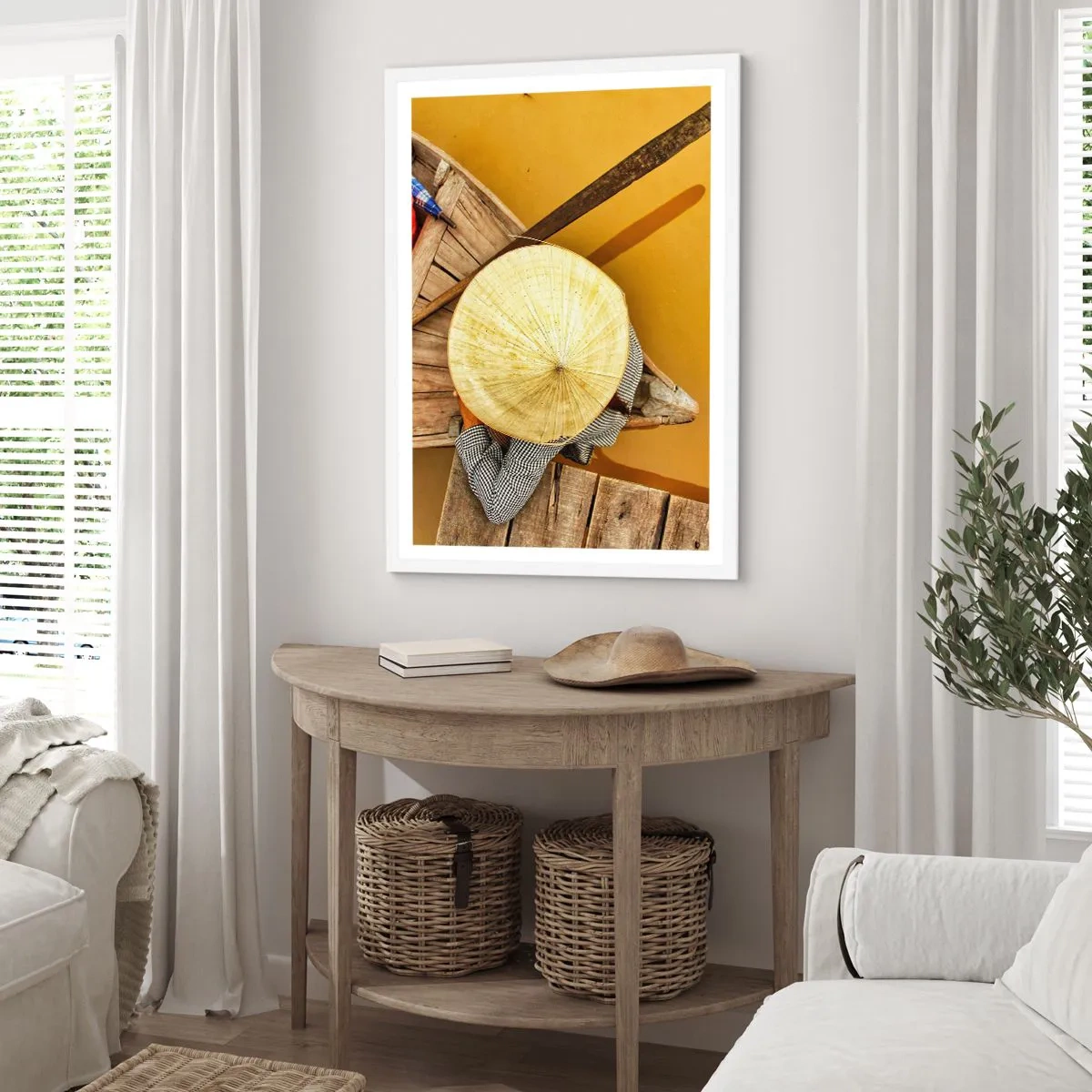 Poszter fekete keretben - Élet a Sárga-folyón - 70x100 cm