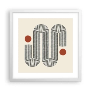 Poszter fekete keretben - Elejétől végéig - 40x40 cm