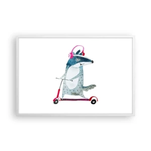 Poszter fekete keretben - Borzas örömök - 91x61 cm