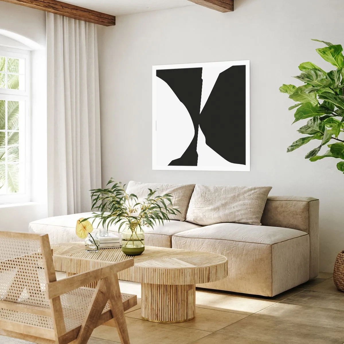 Poszter - Pozitív-negatív - 60x60 cm