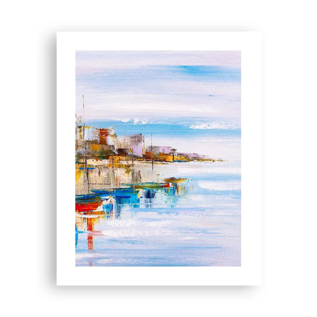 Poszter - Sokszínű városi kikötő - 40x50 cm