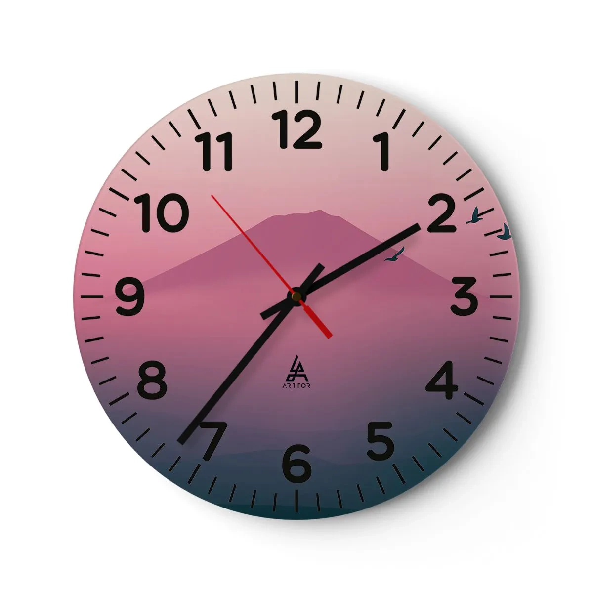 Falióra, Óra - Vándorok a felhők felett - 40x40 cm