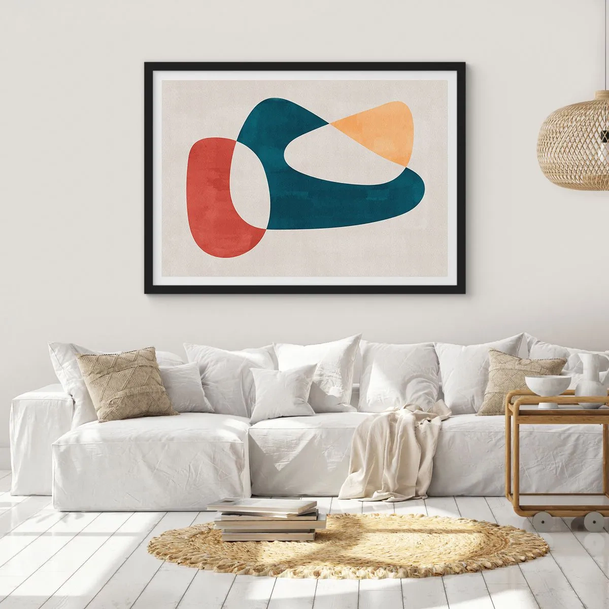 Poszter fehér keretben - Befolyások és metamorfózisok - 100x70 cm