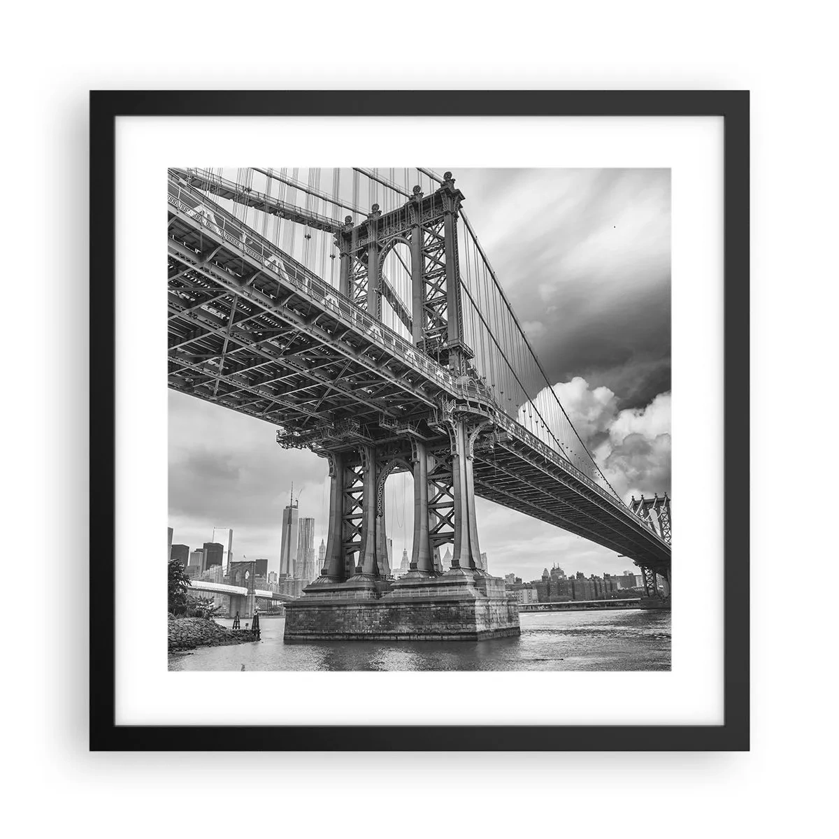 Poszter fehér keretben - A város szívébe - 40x40 cm