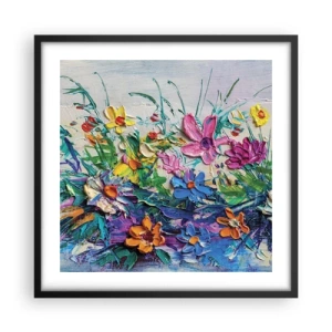 Poszter fehér keretben - Egyáltalán nem csendélet - 50x50 cm