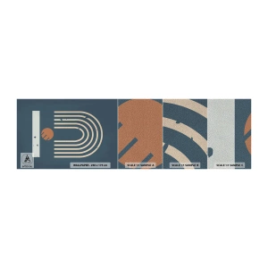 Fotótapéta Minta Premium Sand - Geometria sötétkék háttéren - Absztrakció, Darab, Grafika - 100x30 cm