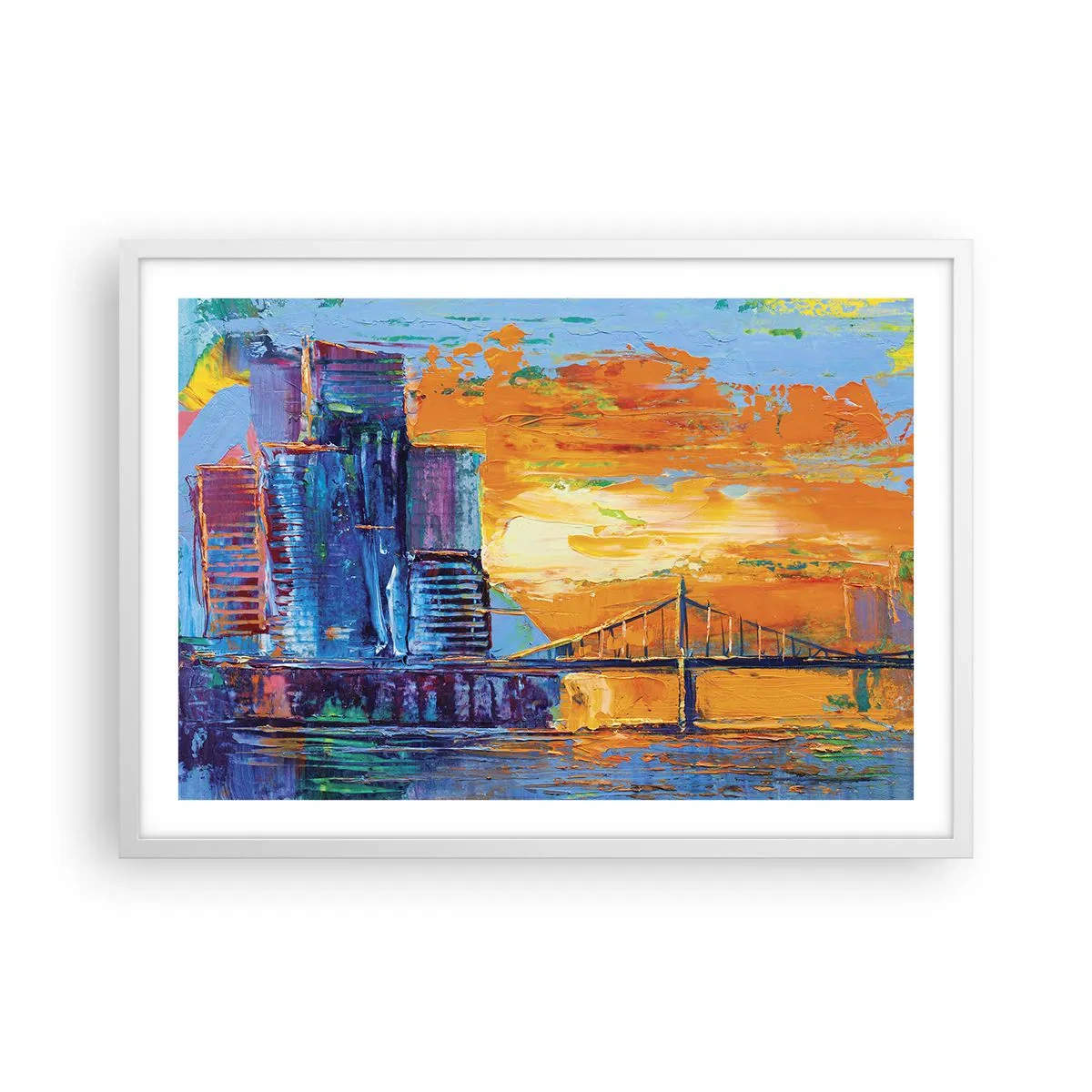 Poszter fekete keretben - Kultúra és természet - 70x50 cm