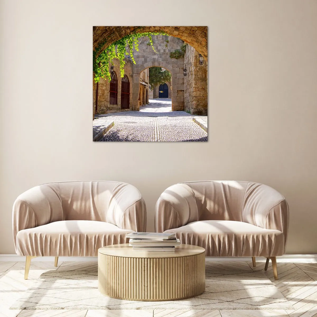 Üveg kép - A menet hamarosan megjelenik - 40x40 cm