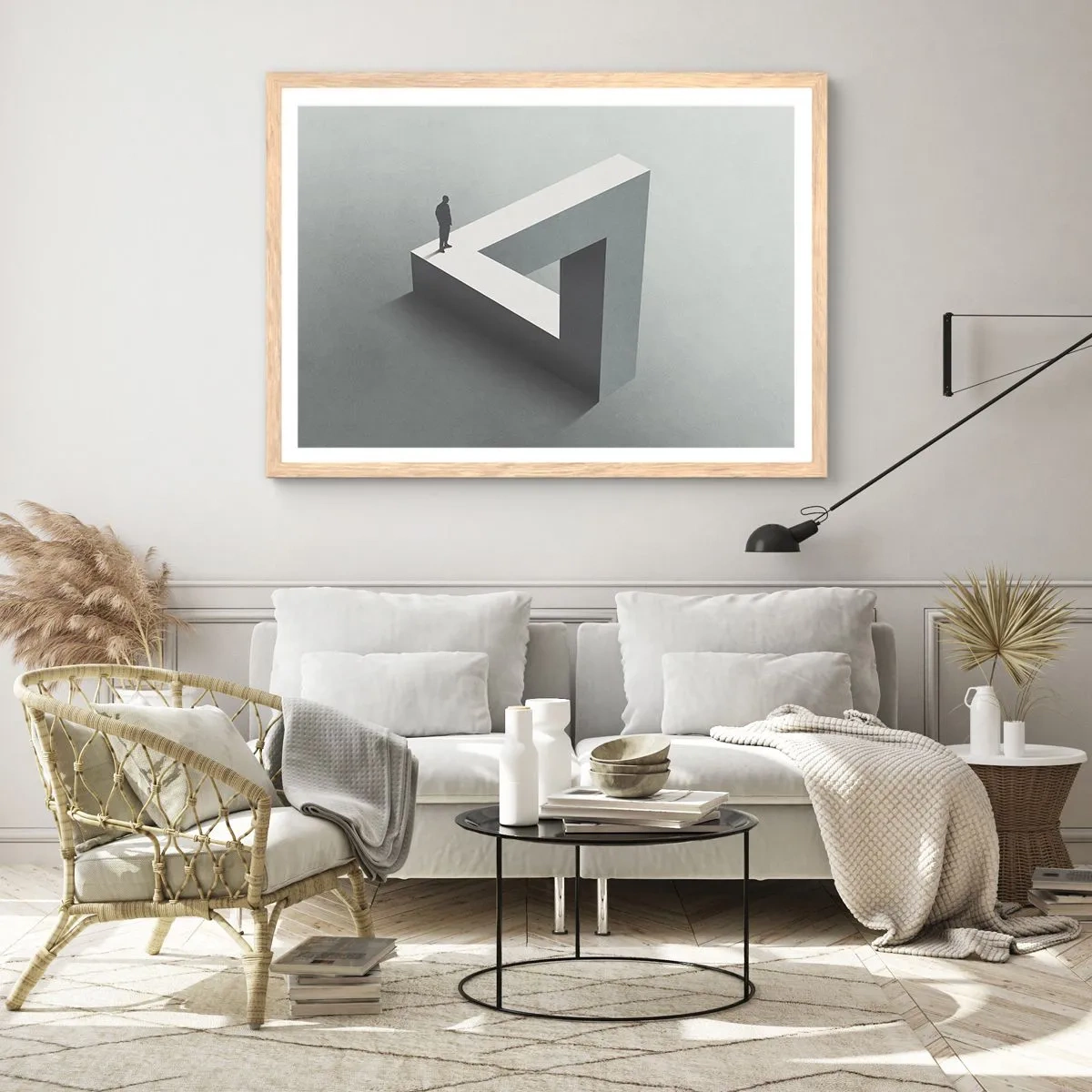 Poszter világos tölgy keretben - És mégis lehetséges - 91x61 cm