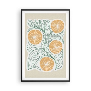 Poszter fehér keretben - Etnikus egy csipet absztrakcióval - 61x91 cm