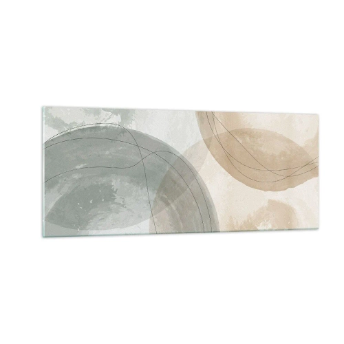 Üveg kép - világok behatolása - 100x40 cm