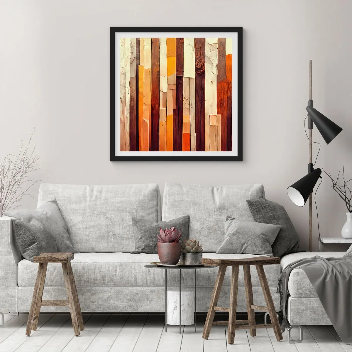 Poszter fehér keretben - Az erdei fák himnusza - 30x30 cm