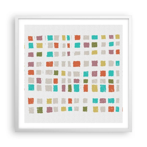 Poszter fekete keretben - Ismeretlen játék - 60x60 cm
