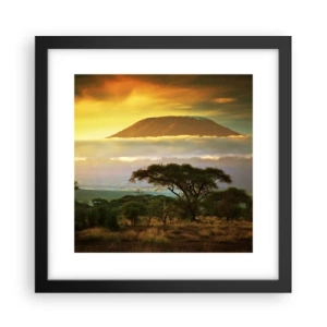 Poszter fehér keretben - Utazó álma - 30x30 cm