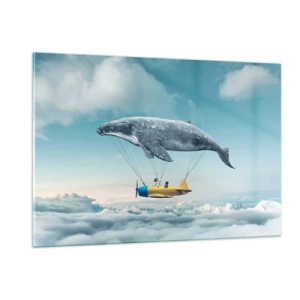 Üveg kép - Miért is ne? - 120x80 cm