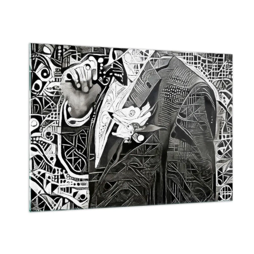 Üveg kép - Csak látszólag öreg ember - 100x70 cm