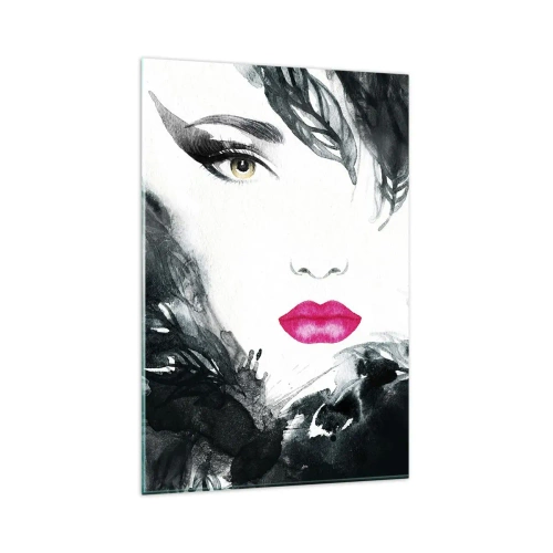 Üveg kép - Figyelem! Femme fatale - 80x120 cm