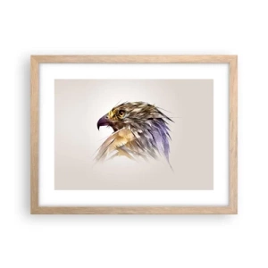 Poszter világos tölgy keretben - Egy harcos portréja - 40x30 cm