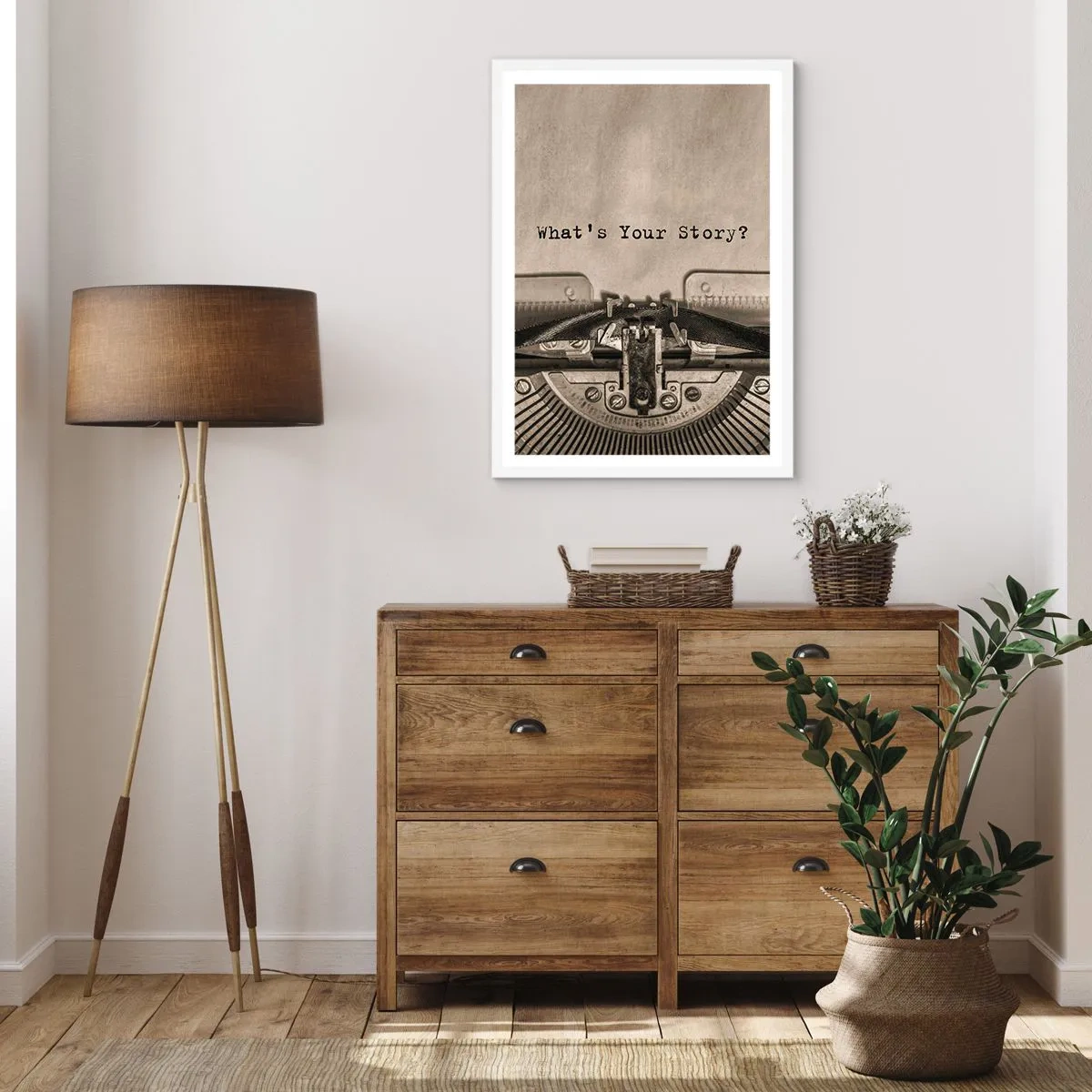 Poszter fekete keretben - Meséld el - 30x40 cm